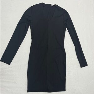 Elegant Black Long Sleeve Dress